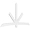 Ekena Millwork Alberta Architectural Grade PVC Gable Bracket, 108"W x 58 1/2"H x 2"D x 6"F, 13/12 Pitch GBP108X59X0206ALB00 - alternate 1